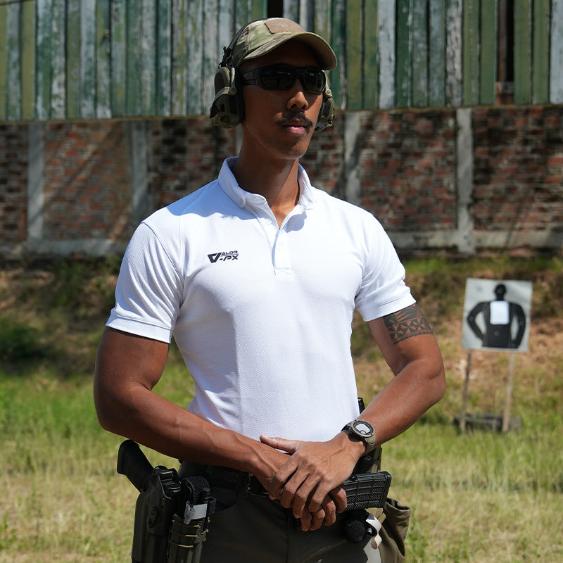 เสื้อโปโล VALOR PX - Proper Polo Shirts (Hiden 3D Screen Logo) เสื้อโปโลแขนสั้น ใส่สบาย