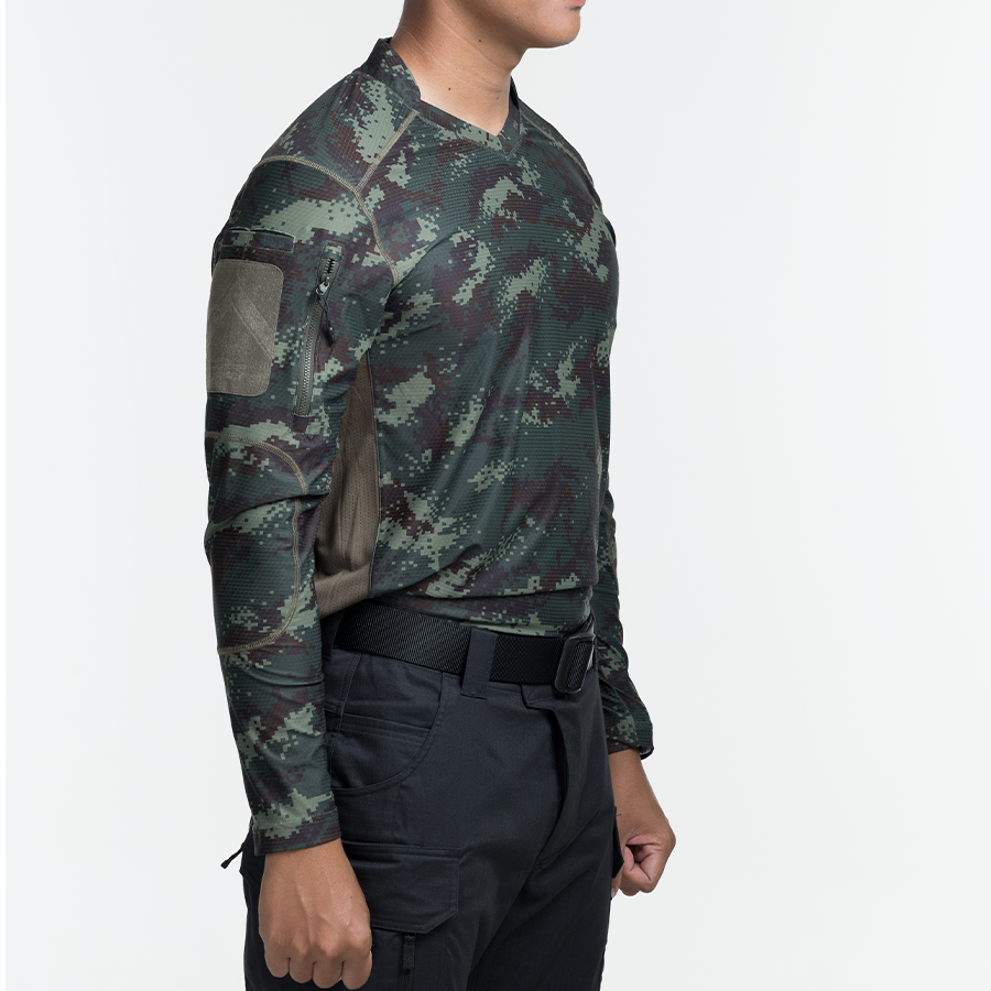 เสื้อทหาร แขนยาว VALOR PX - Standard Operation Shirt, SOS Gen2 เสื้อลายพราง คอวี