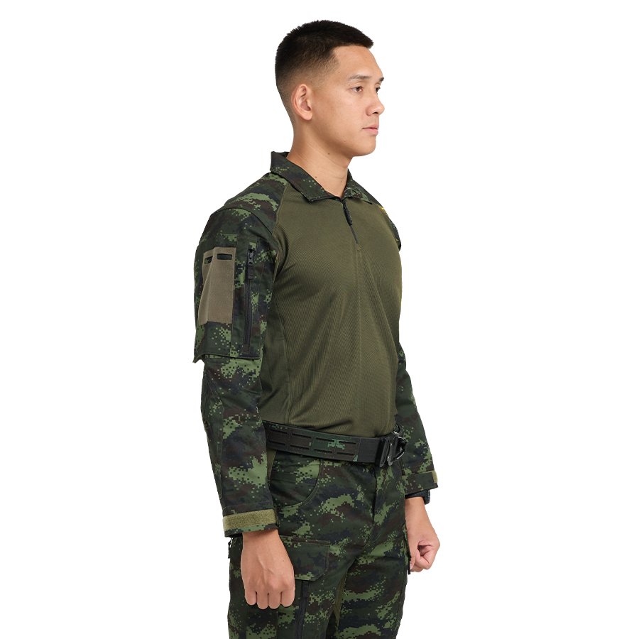 เสื้อทหาร Valor PX - Native Combat Shirt เสื้อคอมแบทลายพราง ทหารบก