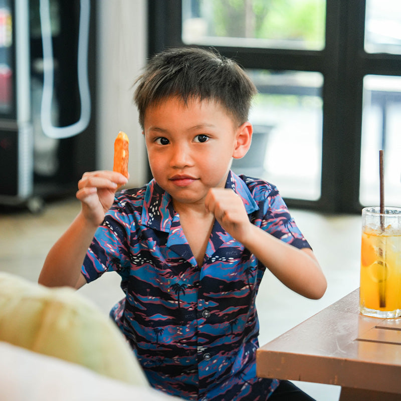 เสื้อฮาวาย VALOR PX - It's Time Kids' Hawaii Shirt เสื้อใส่เที่ยว สำหรับเด็ก