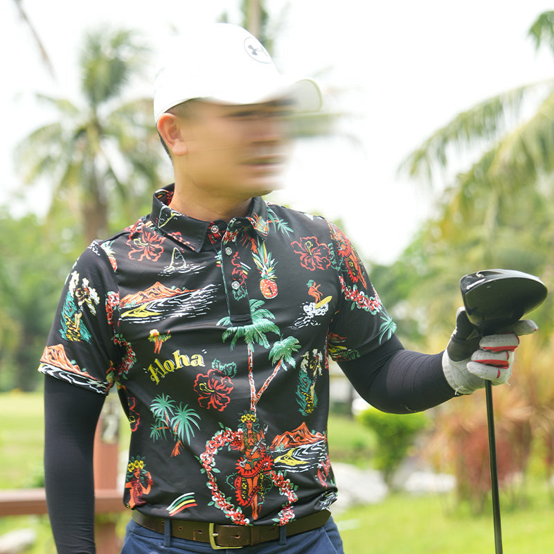 เสื้อฮาวาย VALOR PX - Aloha Vibe Polo Hawaii Shirts เสื้อใส่เที่ยว