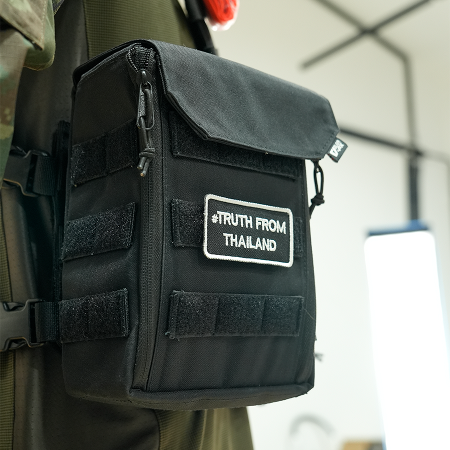แพทช์ปัก VALOR PX - Embroidered Patch "#Truth From Thailand" อาร์มติดเสื้อ ขนาด 7.6cm x 3.8cm