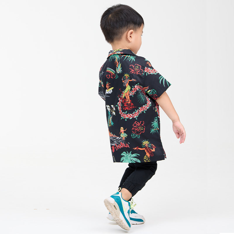 เสื้อฮาวาย VALOR PX - Aloha Vibe Kids' Hawaii Shirts เสื้อใส่เที่ยว สำหรับเด็ก