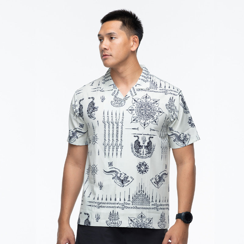 เสื้อโปโล VALOR PX - Kongkapan Hawaii Shirts เสื้อใส่เที่ยว ลายเชิ้ตลายกราฟฟิค