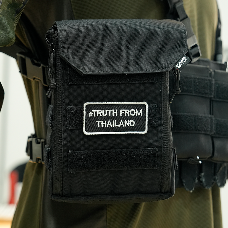 แพทช์ปัก VALOR PX - Embroidered Patch "#Truth From Thailand" อาร์มติดเสื้อ ขนาด 7.6cm x 3.8cm