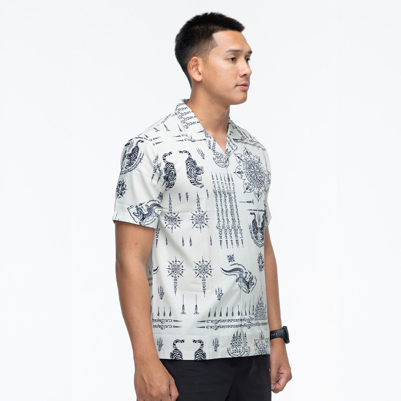 เสื้อโปโล VALOR PX - Kongkapan Hawaii Shirts เสื้อใส่เที่ยว ลายเชิ้ตลายกราฟฟิค