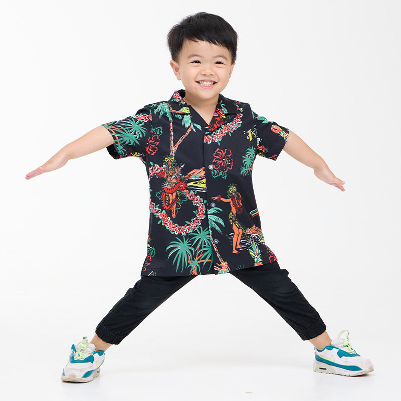 เสื้อฮาวาย VALOR PX - Aloha Vibe Kids' Hawaii Shirts เสื้อใส่เที่ยว สำหรับเด็ก