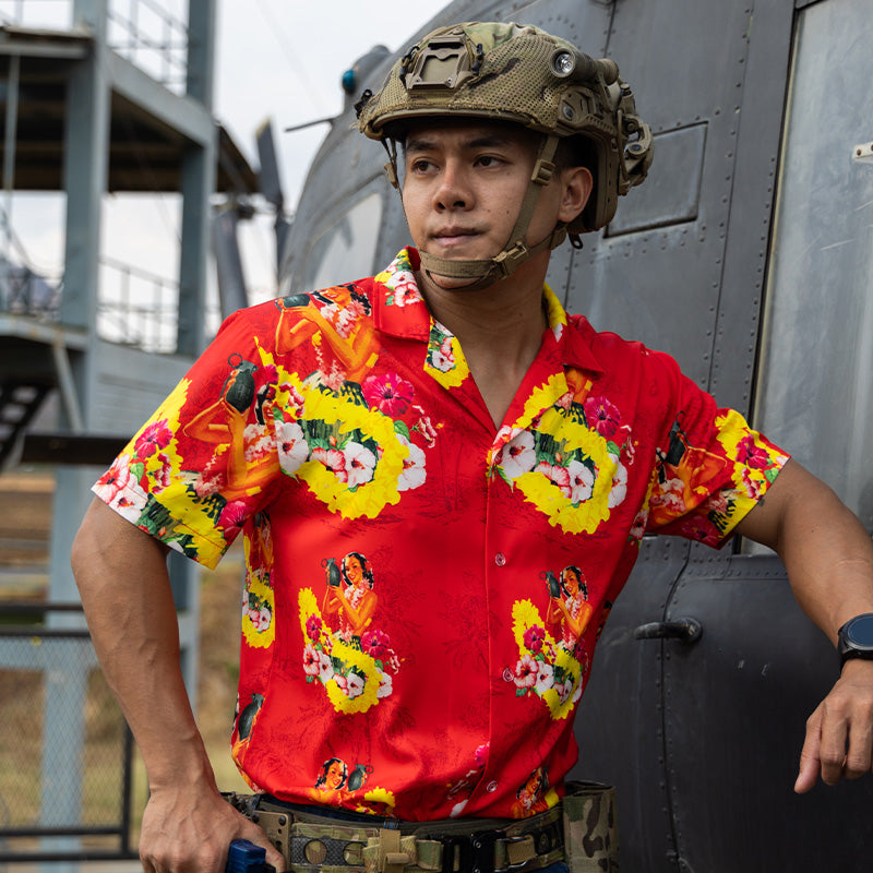 เสื้อฮาวาย VALOR PX - Girl Bomb Hawaii Shirts