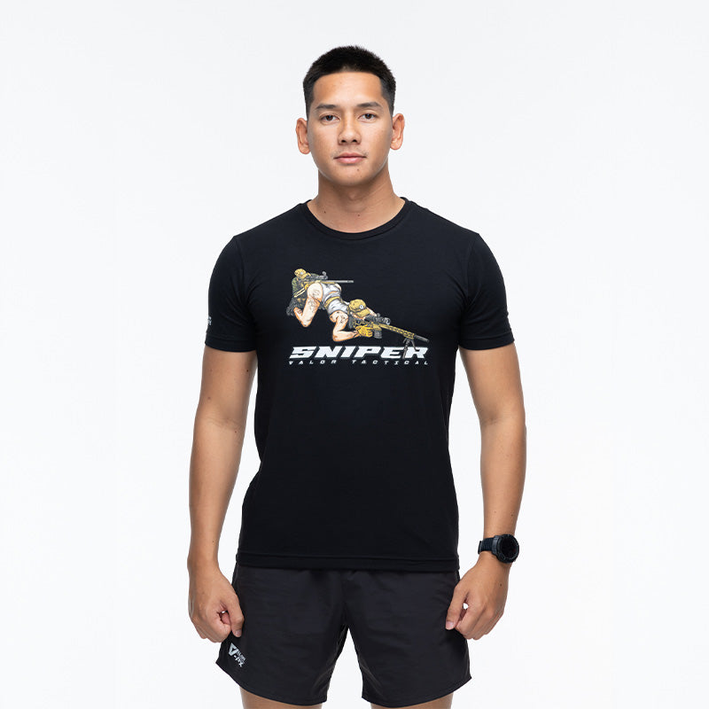 เสื้อยืดสกรีนลาย VALOR PX - Sniper T-Shirt 2024 เสื้อใส่เที่ยว ลายกราฟฟิค