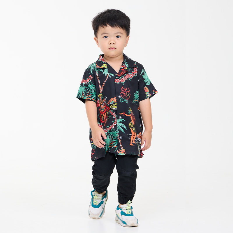 เสื้อฮาวาย VALOR PX - Aloha Vibe Kids' Hawaii Shirts เสื้อใส่เที่ยว สำหรับเด็ก