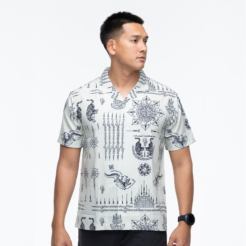 เสื้อโปโล VALOR PX - Kongkapan Hawaii Shirts เสื้อใส่เที่ยว ลายเชิ้ตลายกราฟฟิค