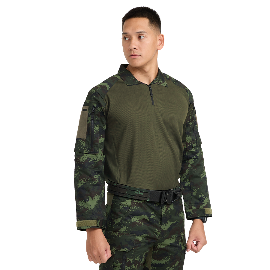 เสื้อทหาร Valor PX - Native Combat Shirt เสื้อคอมแบทลายพราง ทหารบก