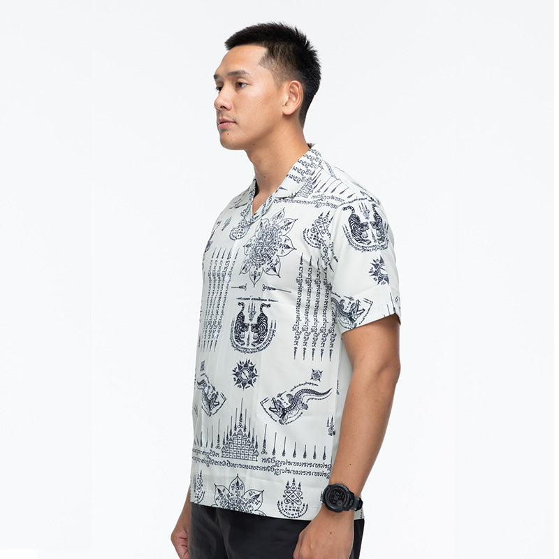 เสื้อโปโล VALOR PX - Kongkapan Hawaii Shirts เสื้อใส่เที่ยว ลายเชิ้ตลายกราฟฟิค
