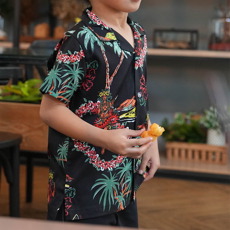 เสื้อฮาวาย VALOR PX - Aloha Vibe Kids' Hawaii Shirts เสื้อใส่เที่ยว สำหรับเด็ก