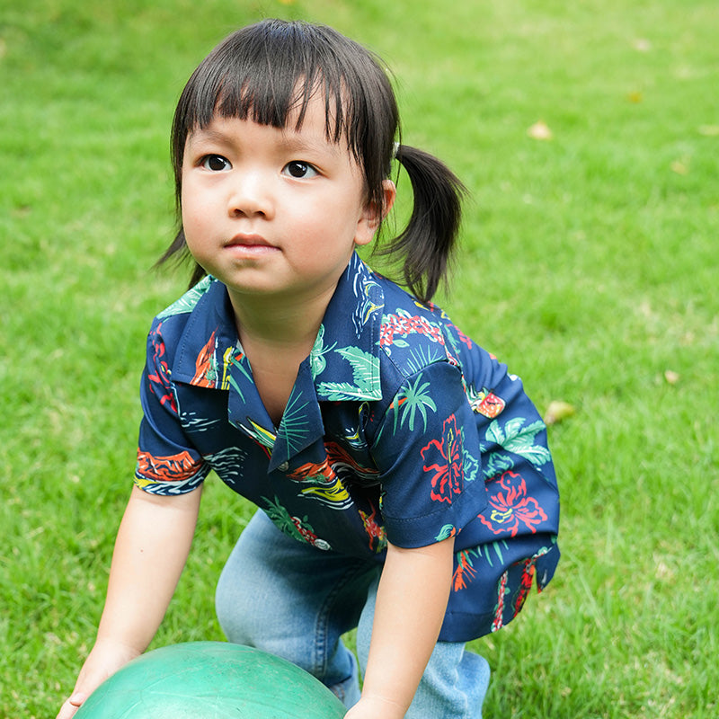 เสื้อฮาวาย VALOR PX - Aloha Vibe Kids' Hawaii Shirts เสื้อใส่เที่ยว สำหรับเด็ก