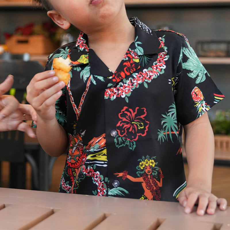 เสื้อฮาวาย VALOR PX - Aloha Vibe Kids' Hawaii Shirts เสื้อใส่เที่ยว สำหรับเด็ก