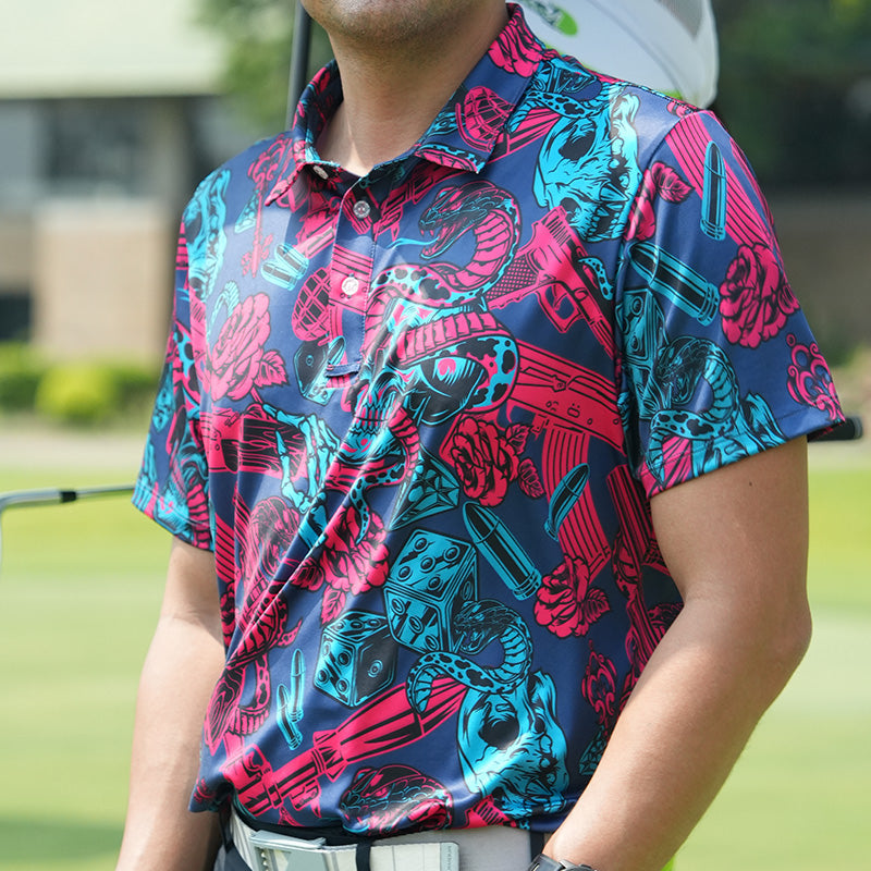 เสื้อฮาวาย VALOR PX - Venom Royale Polo Hawaii Shirt เสื้อใส่เที่ยว