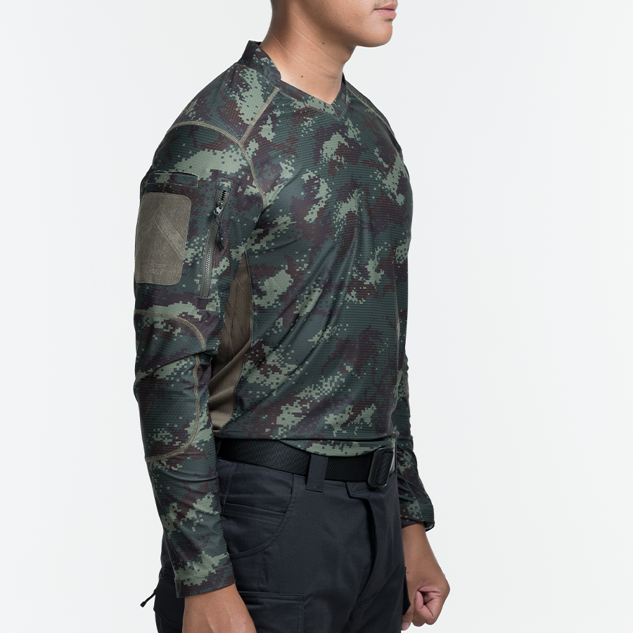 เสื้อทหาร แขนยาว VALOR PX - Standard Operation Shirt, SOS Gen2 เสื้อลายพราง คอวี