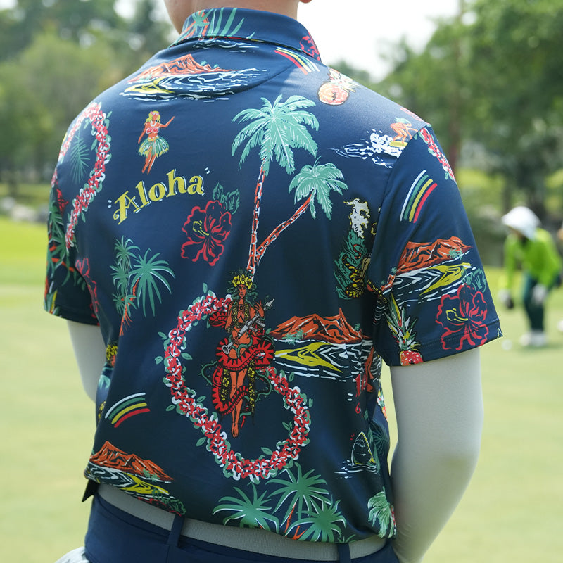 เสื้อฮาวาย VALOR PX - Aloha Vibe Polo Hawaii Shirts เสื้อใส่เที่ยว