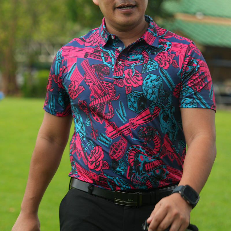 เสื้อโปโลฮาวาย VALOR PX - Venom Royale Polo Hawaii Shirt