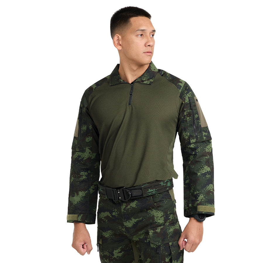 เสื้อทหาร Valor PX - Native Combat Shirt เสื้อคอมแบทลายพราง ทหารบก