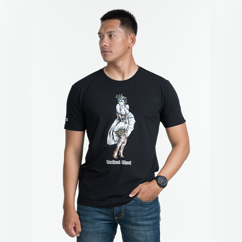 เสื้อยืดสกรีนลาย VALOR PX - Tacticool Ghost T-Shirt เสื้อใส่เที่ยว ลายกราฟฟิค
