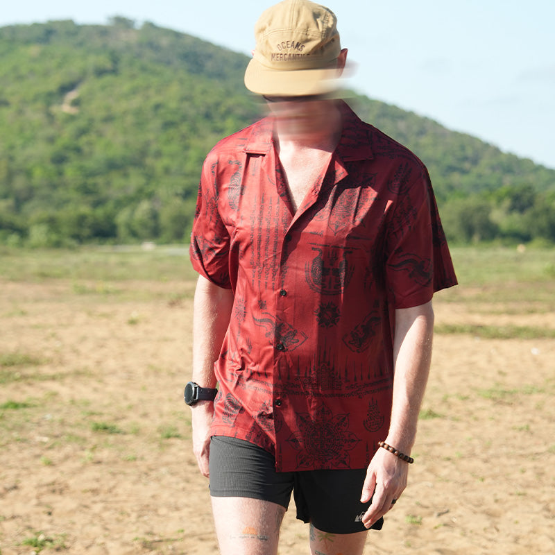 เสื้อโปโล VALOR PX - Kongkapan Hawaii Shirts เสื้อใส่เที่ยว ลายเชิ้ตลายกราฟฟิค