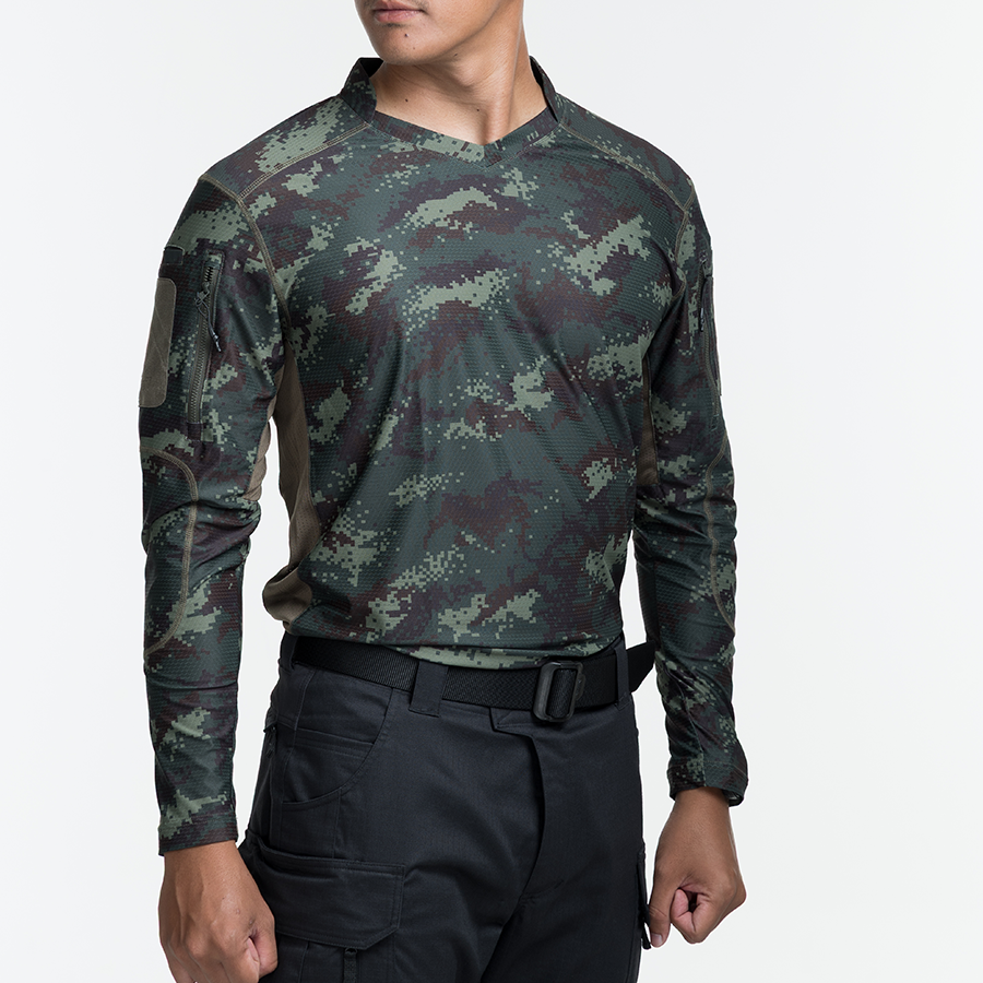 เสื้อทหาร แขนยาว VALOR PX - Standard Operation Shirt, SOS Gen2 เสื้อลายพราง คอวี