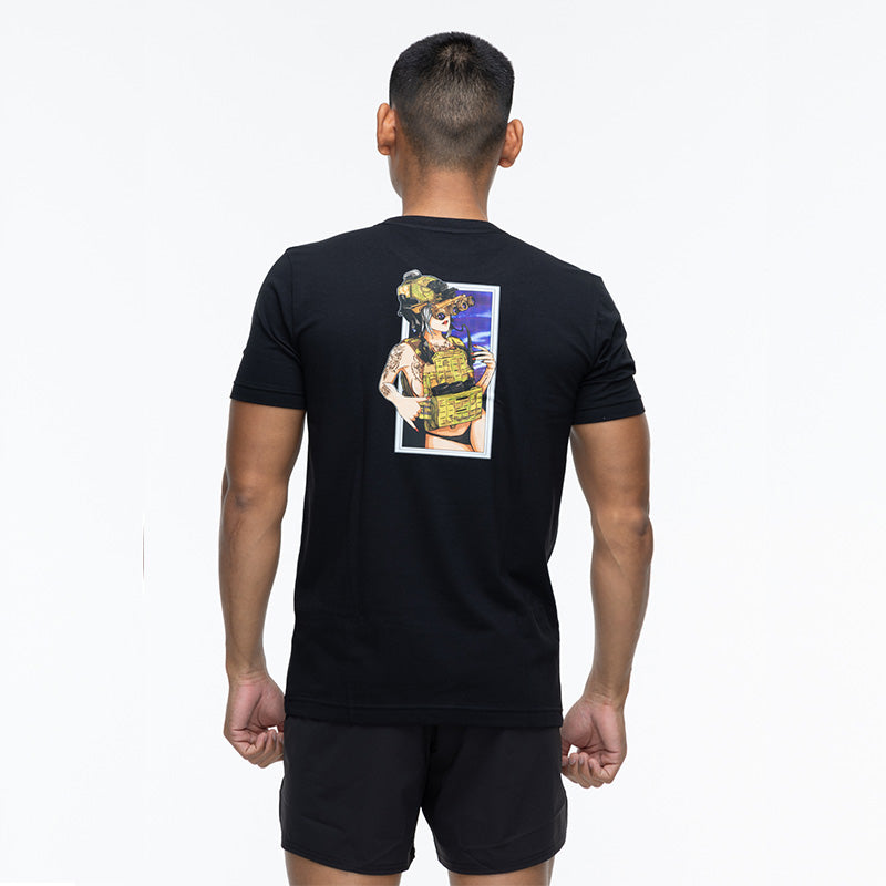 เสื้อยืดสกรีนลาย VALOR PX - Night OPS T-Shirt 2024 เสื้อใส่เที่ยว ลายกราฟฟิค