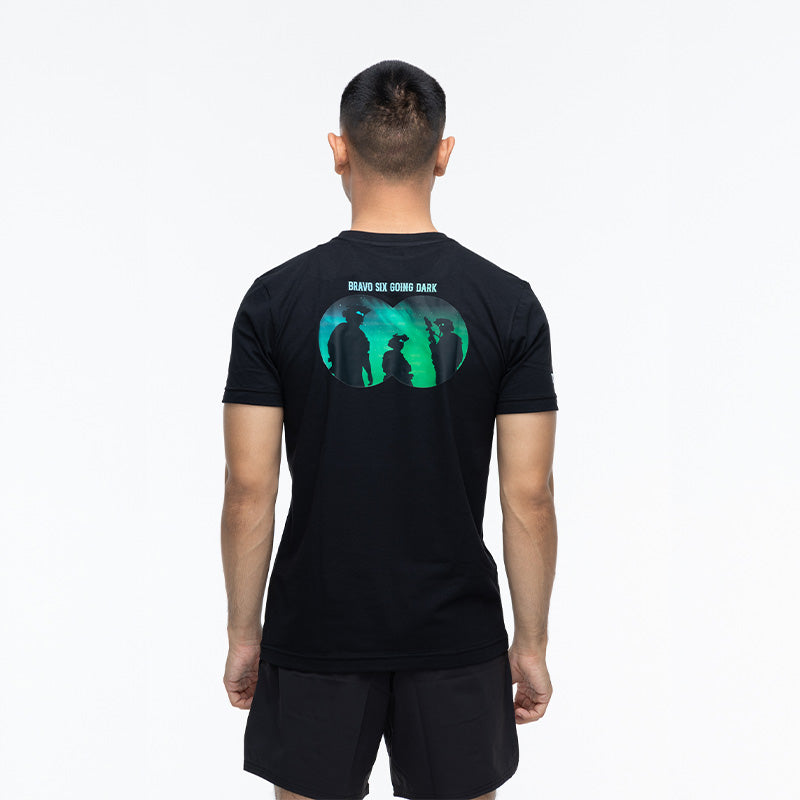เสื้อยืดสกรีนลาย VALOR PX - Bravo Six Going Dark T-Shirt 2024