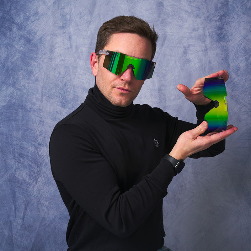 Pit Viper - The Bio Clear Original 2.0, HDPV Polarized Blue-Green