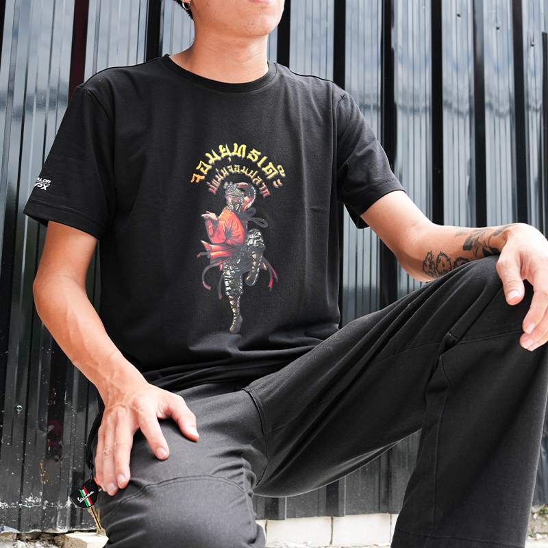 เสื้อยืดสกรีนลาย VALOR PX - จอมยุทธเด๊ะ บ่แม่นจอมปลวก T-Shirt เสื้อใส่เที่ยว ลายกราฟฟิค