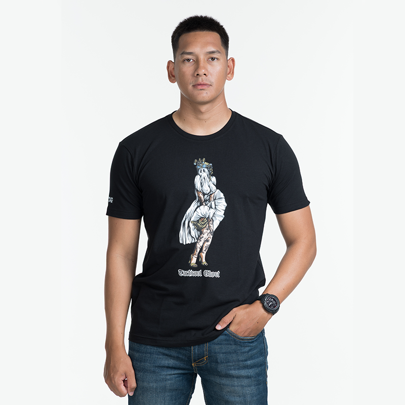 เสื้อยืดสกรีนลาย VALOR PX - Tacticool Ghost T-Shirt เสื้อใส่เที่ยว ลายกราฟฟิค