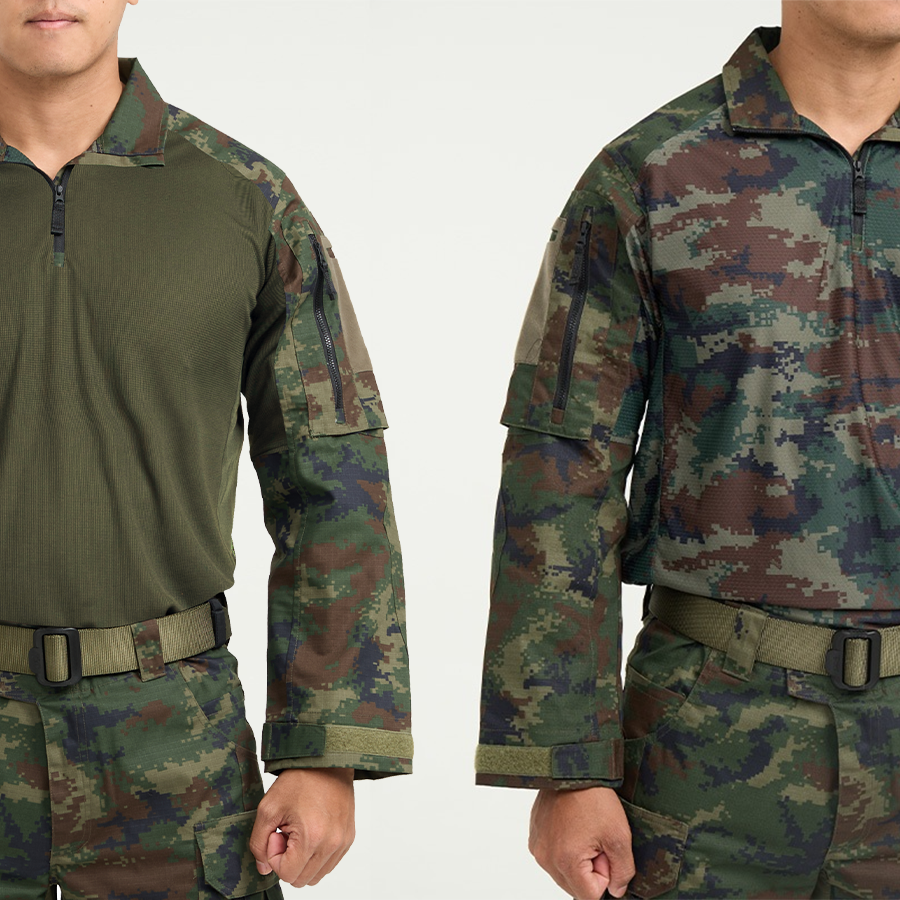 เสื้อทหาร VALOR PX - Native Combat Shirt เสื้อคอมแบทลายพราง ทหารเรือ