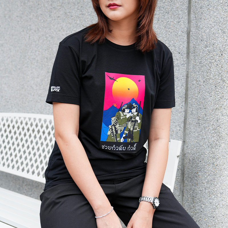 เสื้อยืดสกรีนลาย VALOR PX - Code talker T-Shirt เสื้อใส่เที่ยว ลายกราฟฟิค