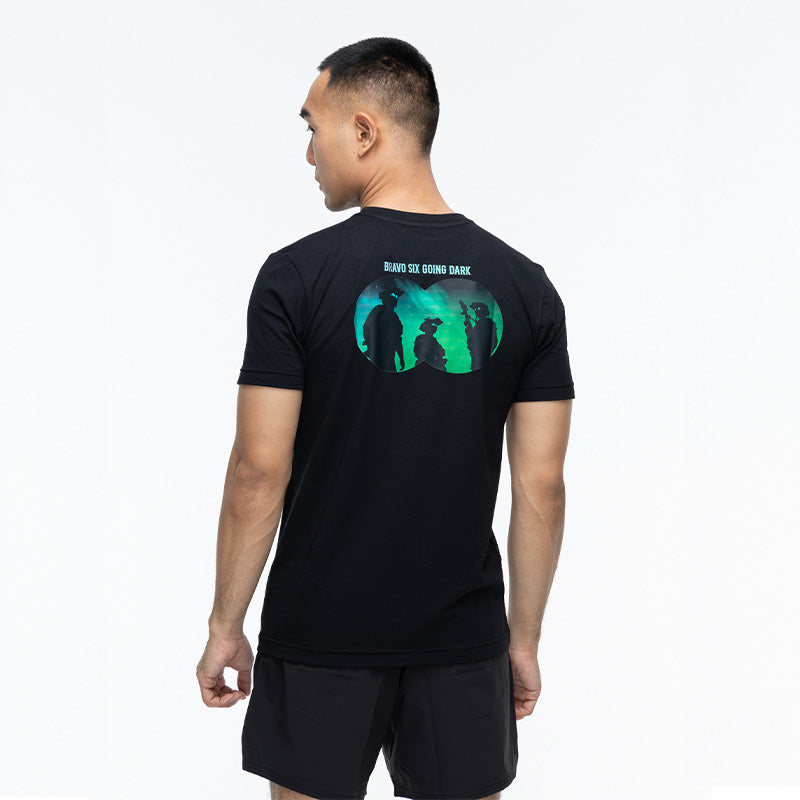เสื้อยืดสกรีนลาย VALOR PX - Bravo Six Going Dark T-Shirt 2024