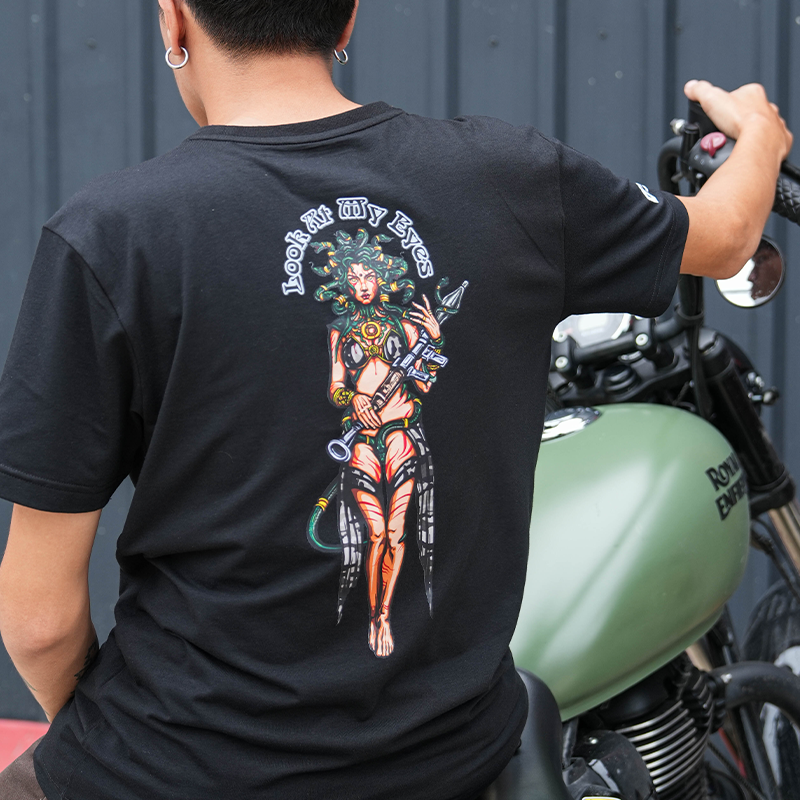 เสื้อยืดสกรีนลาย VALOR PX - Look at My Eyes T-Shirt เสื้อใส่เที่ยว ลายกราฟฟิค