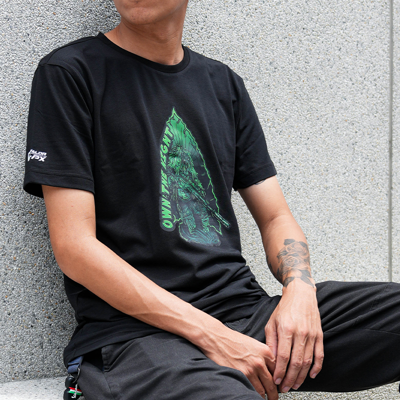 เสื้อยืดสกรีนลาย VALOR PX - OWN THE NIGHT T-Shirt เสื้อใส่เที่ยว ลายกราฟฟิค