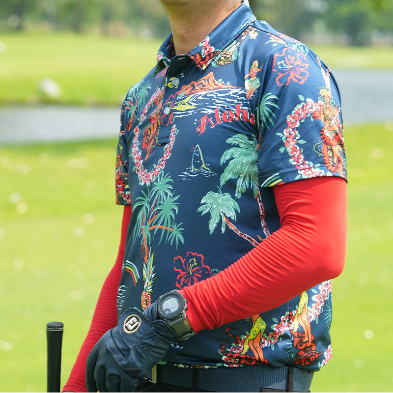 เสื้อฮาวาย VALOR PX - Aloha Vibe Polo Hawaii Shirts เสื้อใส่เที่ยว
