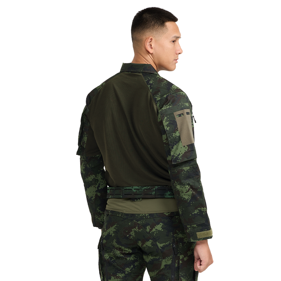 เสื้อทหาร Valor PX - Native Combat Shirt เสื้อคอมแบทลายพราง ทหารบก