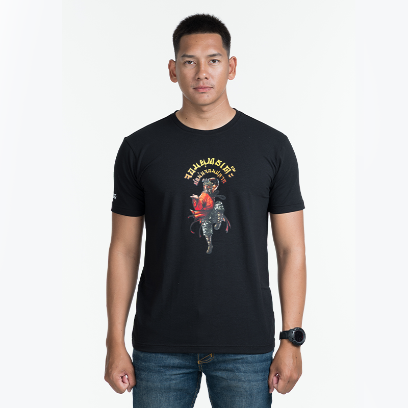 เสื้อยืดสกรีนลาย VALOR PX - จอมยุทธเด๊ะ บ่แม่นจอมปลวก T-Shirt เสื้อใส่เที่ยว ลายกราฟฟิค