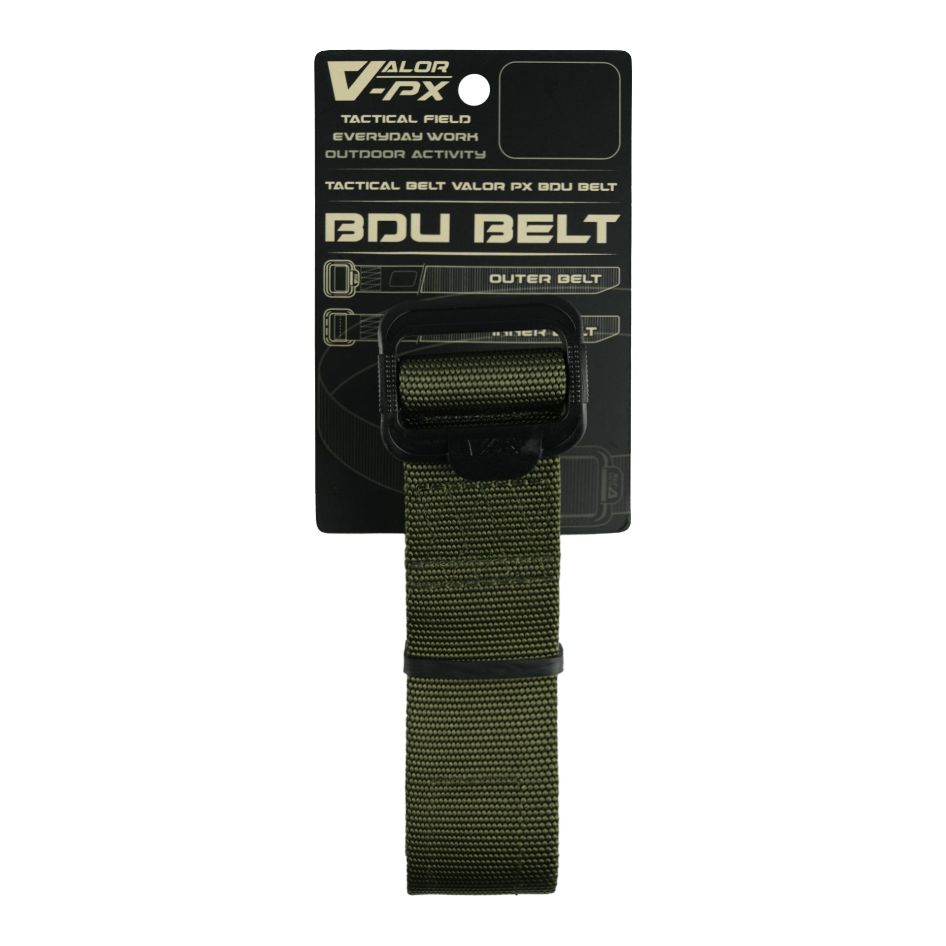 เข็มขัดสนาม VALOR PX - BDU Belt 1.75" เข็มขัดไนลอน เข็มขัดยุทธวิธี