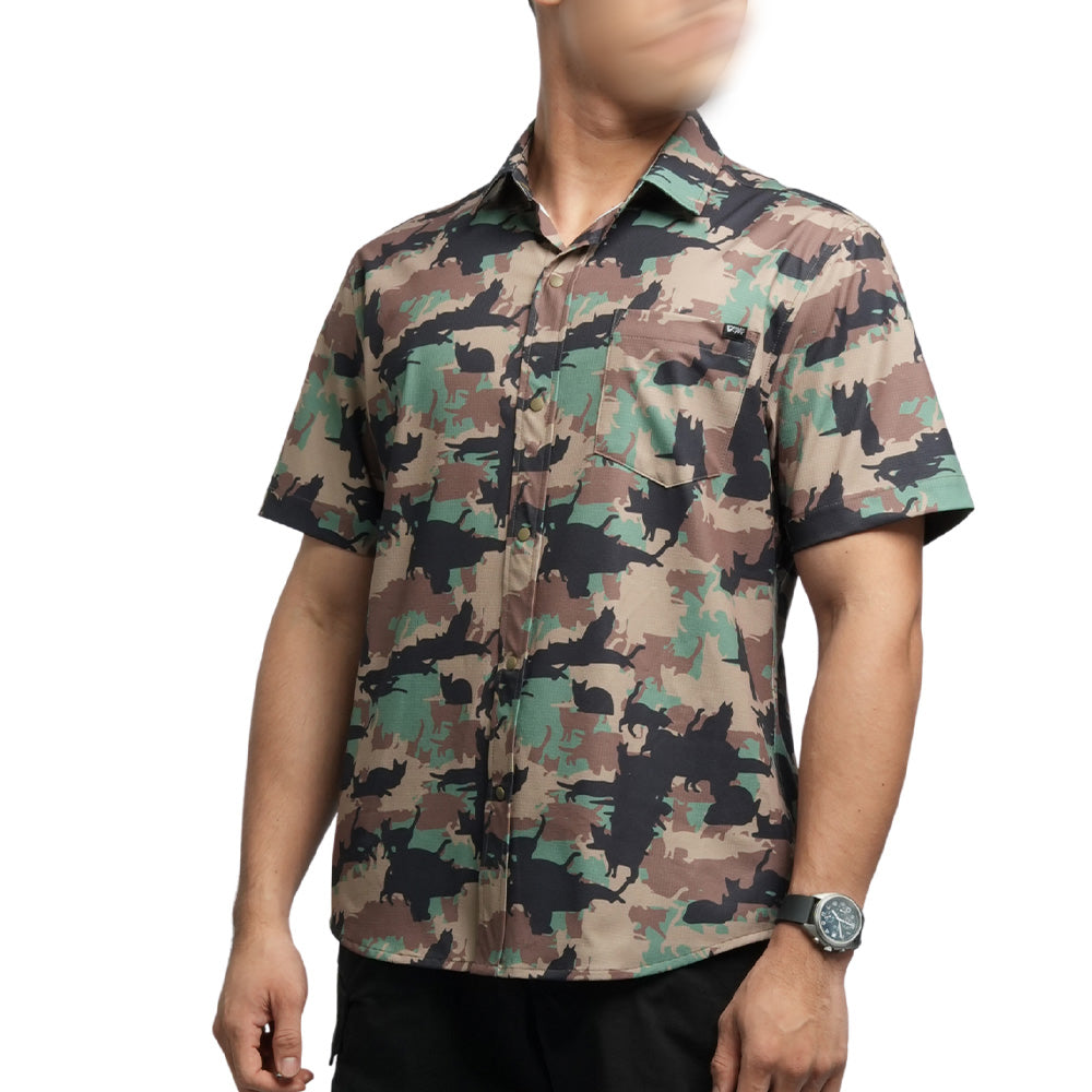 เสื้อลายแมว พรางทหารแฟชั้น