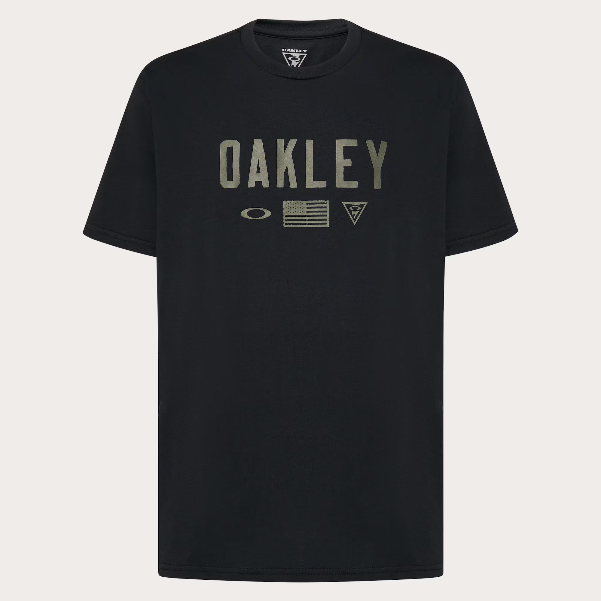 เสื้อ Oakley - SI Shadow Flag สีดำ พิมลาย Oakley ด้านหน้า