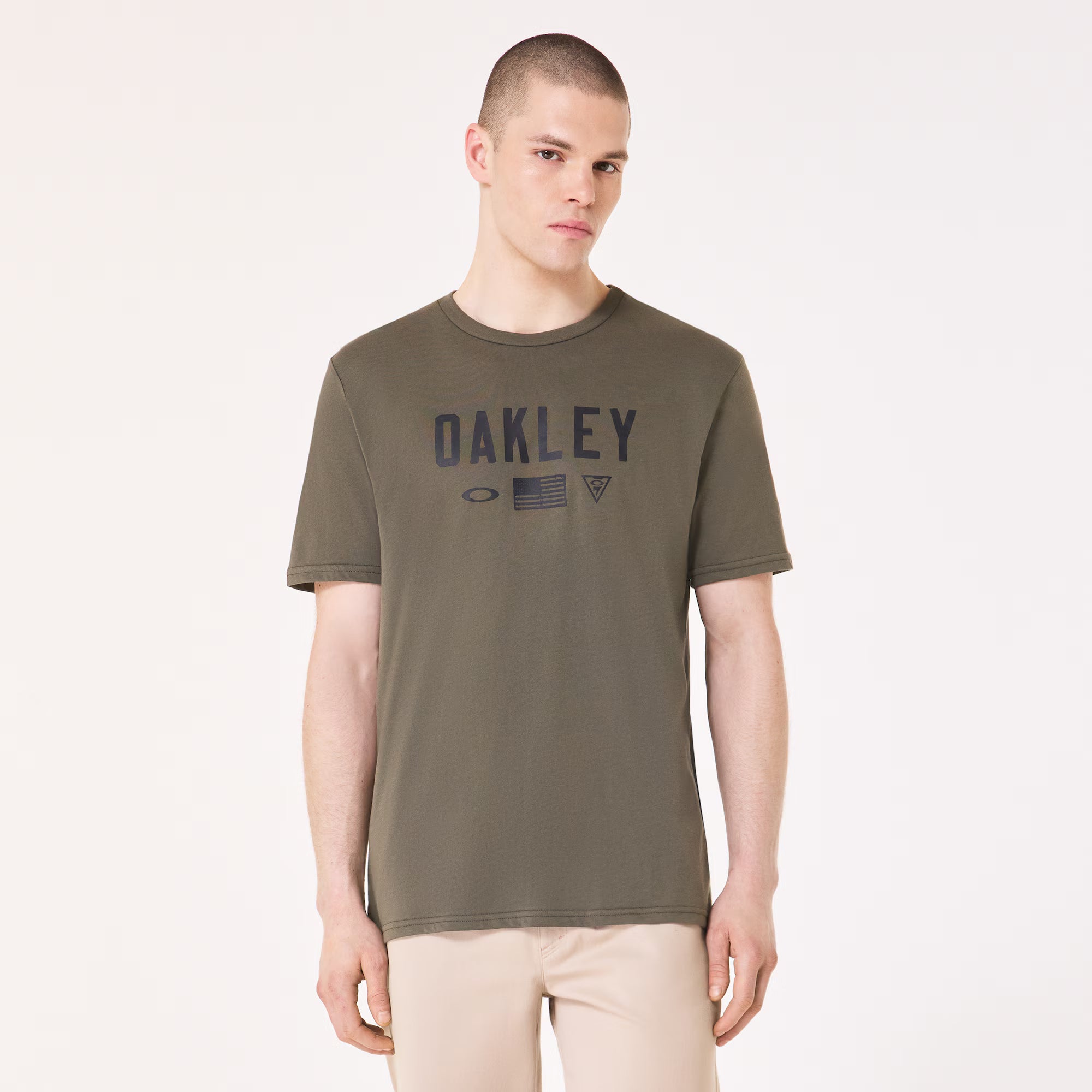 Oakley เสื้อ SI Shadow Flag สีน้ำตาล