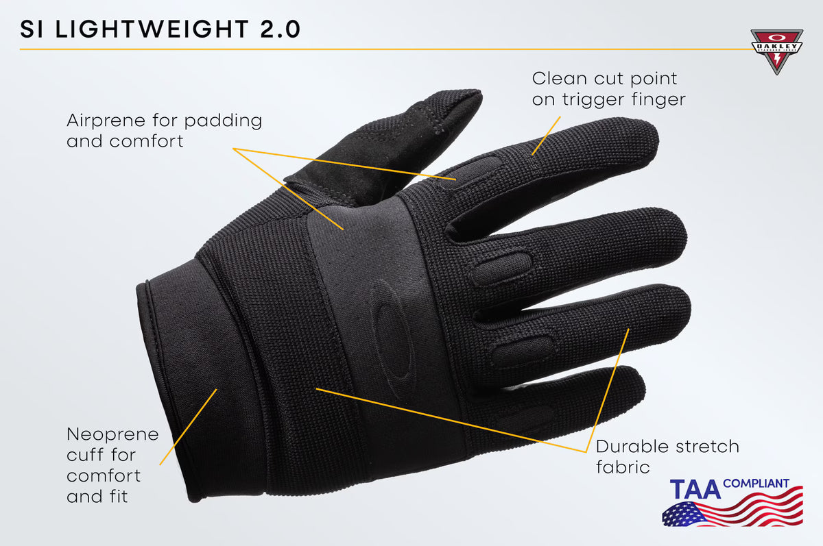 ถุงมือ OAKLEY SI - SI Lightweight 2.0 ถุงมือหนังยุทธวิธีป้องกันมือได้เป็นอย่างดี