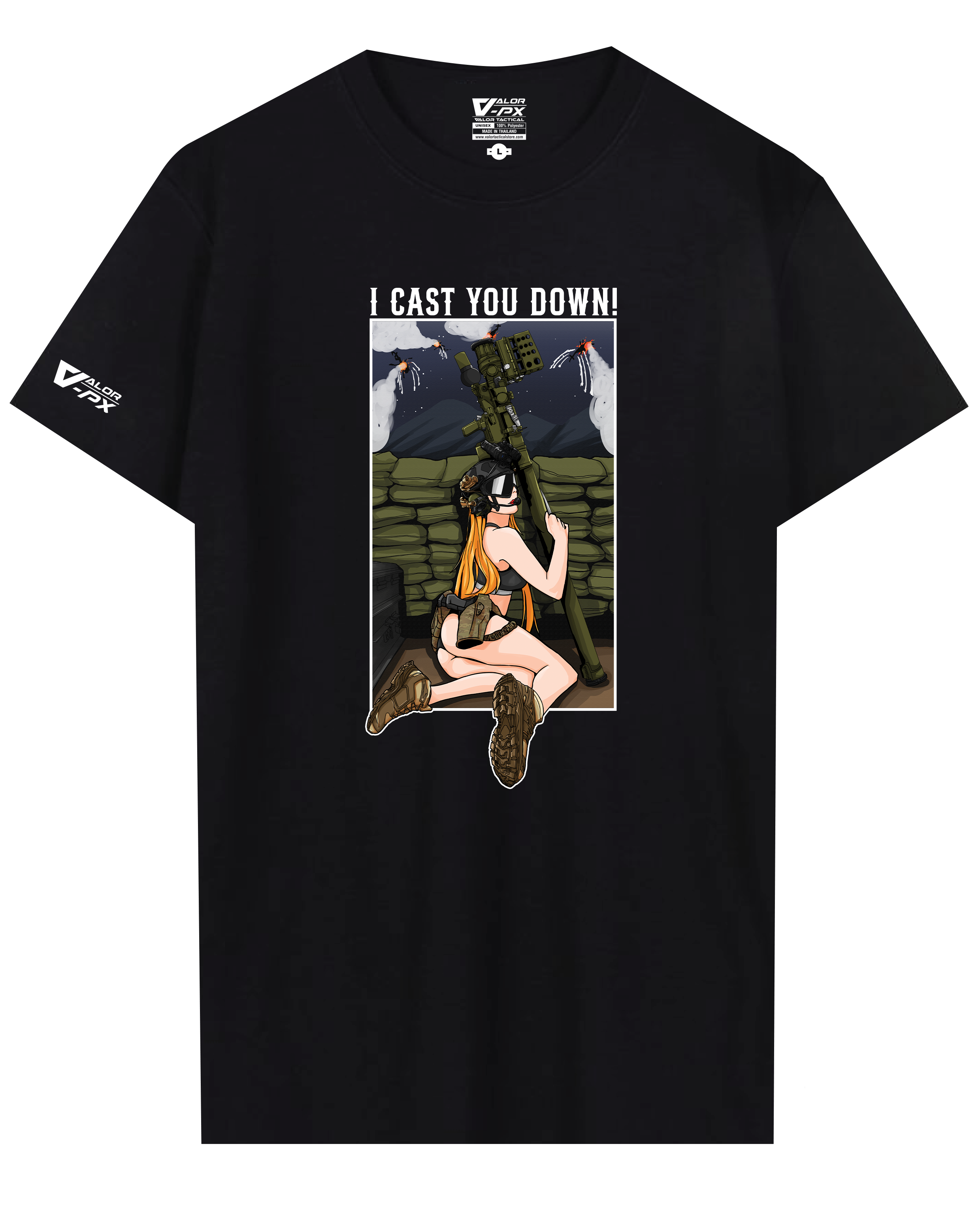 เสื้อยืดสกรีนลาย VALOR PX - I Cast You Down T-Shirt เสื้อใส่เที่ยว ลายกราฟฟิค