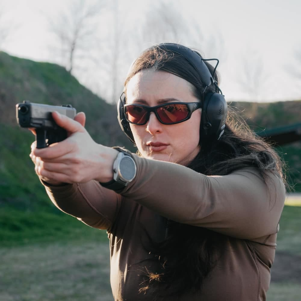 Walker's Ikon Carbine Shooting Glasses Full Frame with Case