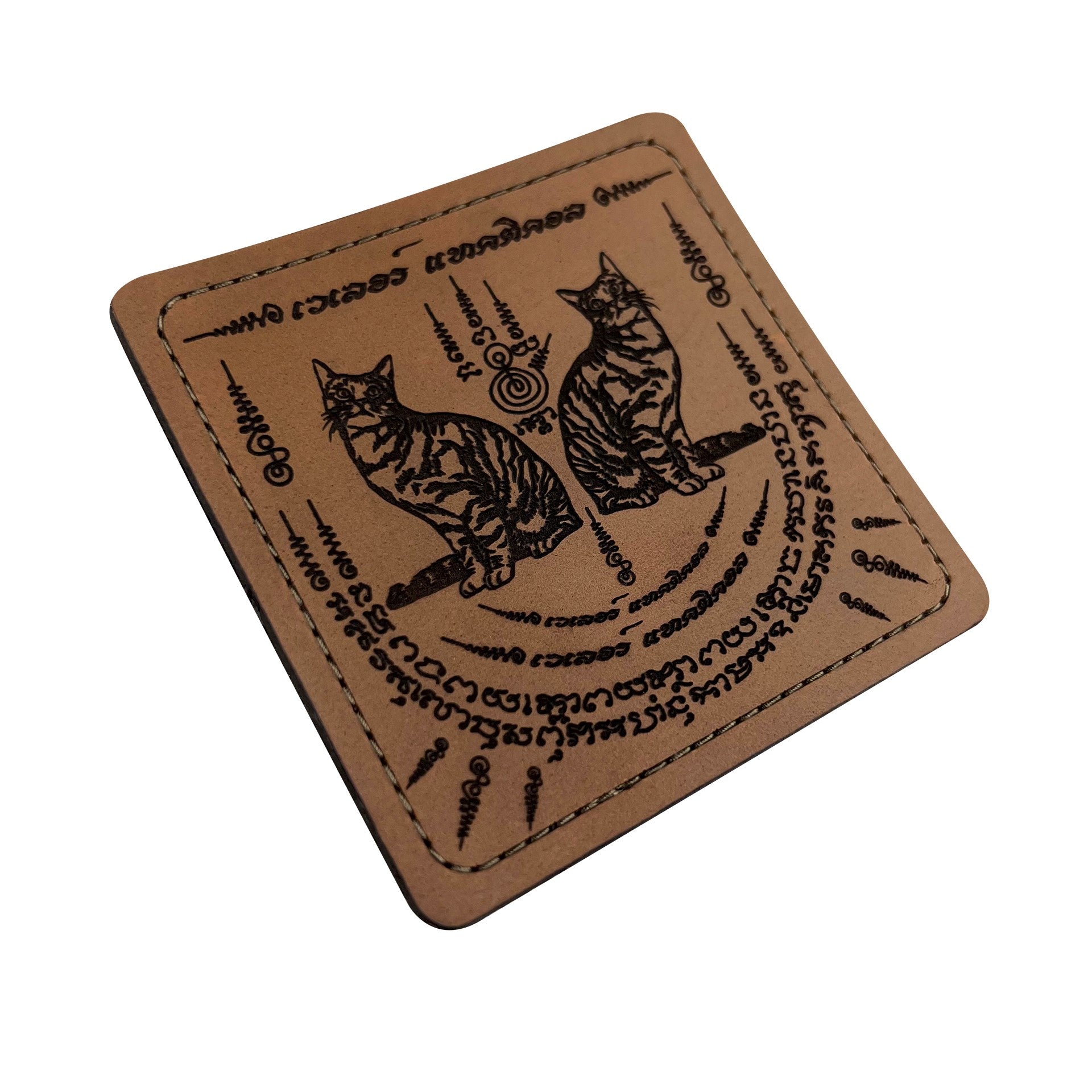 VALOR PX - Leather Patch Thai Sakyan 3x3 inch (ซีรีส์แมวเผ่น 6 ลาย)