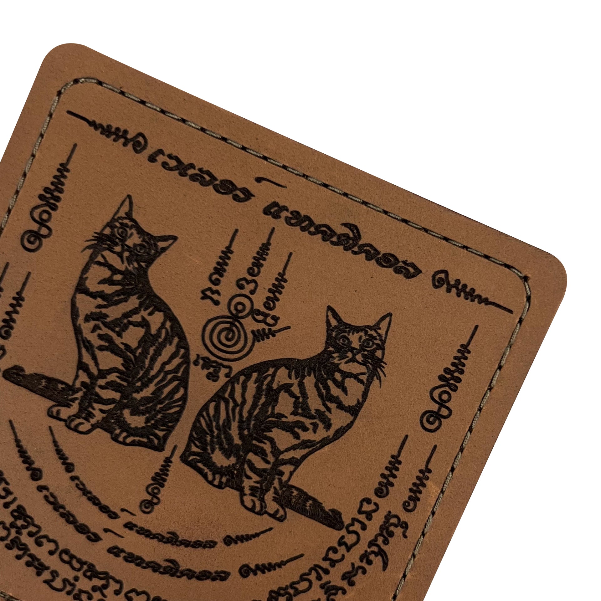 VALOR PX - Leather Patch Thai Sakyan 3x3 inch (ซีรีส์แมวเผ่น 6 ลาย)